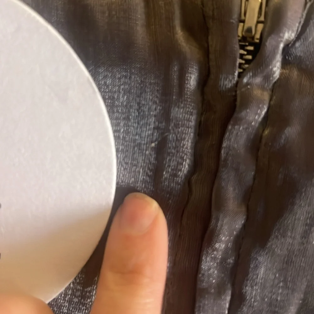 PRINCESS POLLY METALLIC GREY CORAET TOP - Picture 3 of 3